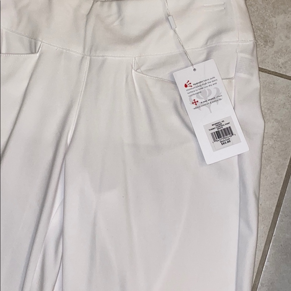 Hagen stretch white pants women